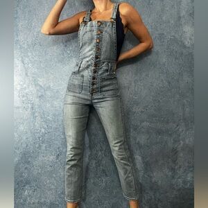Madewell Blue Denim Overalls Classic Tapered Fit